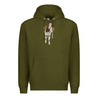 Army Green boer goat Premium Hoodie - LillyAllenDesigns