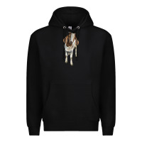 Black boer goat Premium Hoodie - LillyAllenDesigns