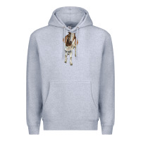 Heather Grey boer goat Premium Hoodie - LillyAllenDesigns