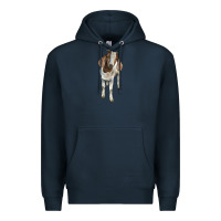 Navy boer goat Premium Hoodie - LillyAllenDesigns