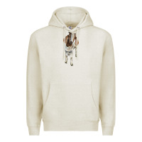Oatmeal Heather boer goat Premium Hoodie - LillyAllenDesigns