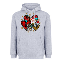 Heart  Wood Slice Ornament Heavyweight Hoodie | Teevron