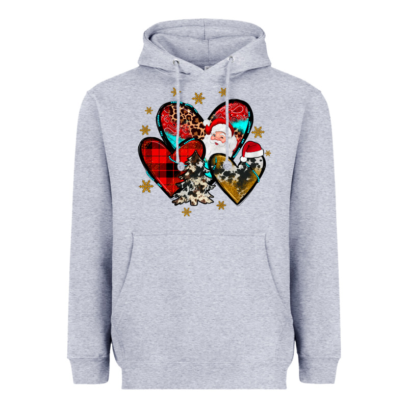 Heart  Wood Slice Ornament Heavyweight Hoodie by JahusDesignShop | Teevron