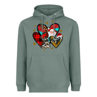 Sage heart  wood slice ornament Heavyweight Hoodie - JahusDesignShop