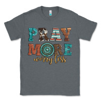 Charcoal Heather pray more worry less Classic Tee - Artiststas