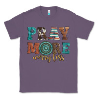 Lavender pray more worry less Classic Tee - Artiststas