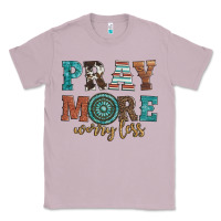 Lilac pray more worry less Classic Tee - Artiststas