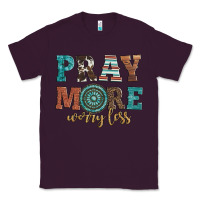 Plum pray more worry less Classic Tee - Artiststas