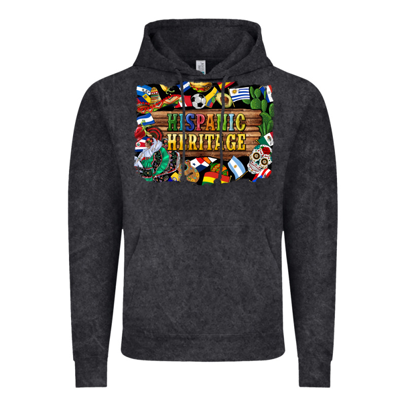 Hispanic Heritage Flags Vintage Hoodie by BundleAndBundleShop | Teevron