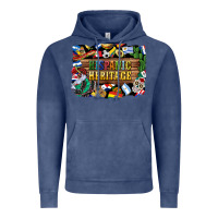 Vintage Denim hispanic heritage flags Vintage Hoodie - BundleAndBundleShop