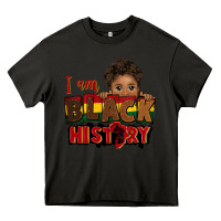 Asphalt i am black history black boy peekaboo juneteenth Heavy Core Tee - CowGirlArtShop