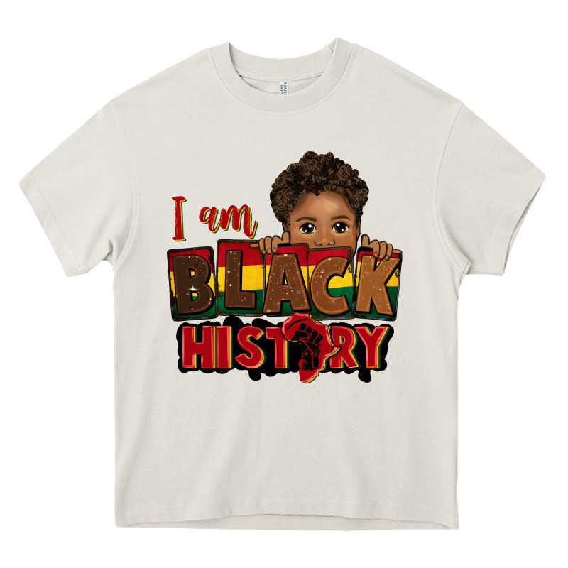 I Am Black History Black Boy Peekaboo Juneteenth Heavy Core Tee by CowGirlArtShop | Teevron