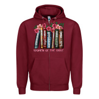Burgundy boho women of the bible Zipper Hoodie - JahusDesignShop