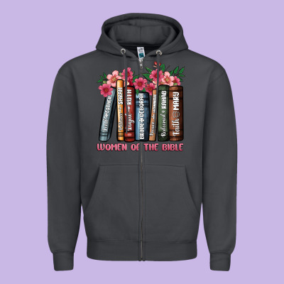 Boho Women Of The Bible Zipper Hoodie Designed By Jahusdesignshop