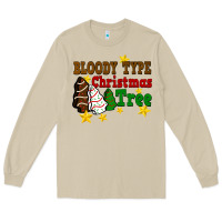 Mushroom Bloody Type Christmas Tree Long Sleeve Tee - FaDigitalArtStudio