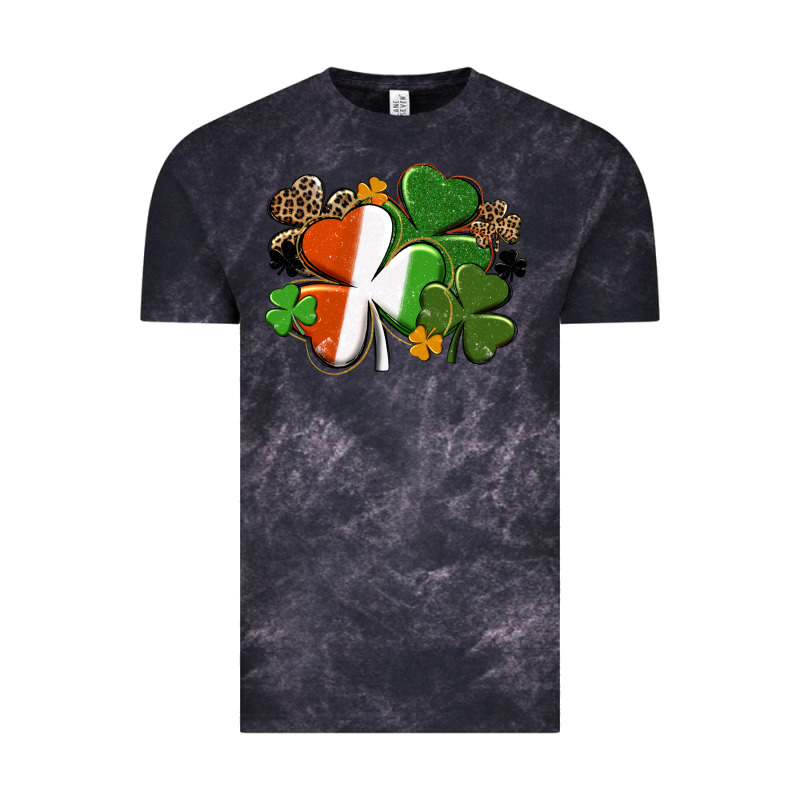Irish Flag Shamrock St. Patricks Day Vintage Tee by FaDigitalArtStudio | Teevron