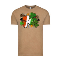 Vintage Coffee Irish flag shamrock St. Patricks Day Vintage Tee - FaDigitalArtStudio