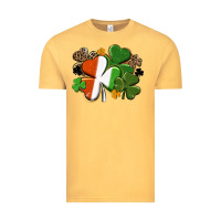 Vintage Mustard Irish flag shamrock St. Patricks Day Vintage Tee - FaDigitalArtStudio