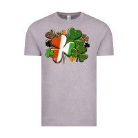 Vintage Zinc Irish flag shamrock St. Patricks Day Vintage Tee - FaDigitalArtStudio