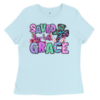 Easter Day Saved By His Grace Ladies Tee | Teevron