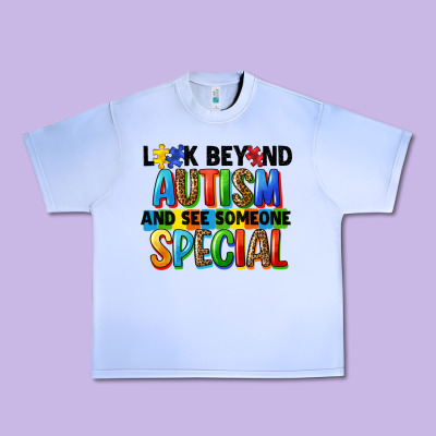 Look Beyond Autism And See Someone Special Urban Heavy Tee Designed By Fadigitalartstudio