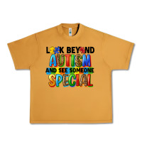 Peanut Butter look beyond autism and see someone special Urban Heavy Tee - FaDigitalArtStudio