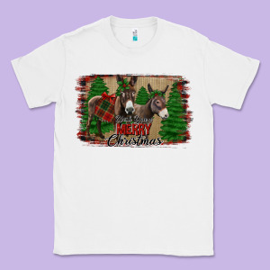Donkey Christmas Classic Tee Designed By Jasminsmagicworld