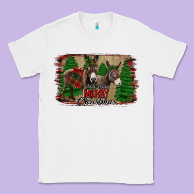 Donkey Christmas Classic Tee Designed By Jasminsmagicworld