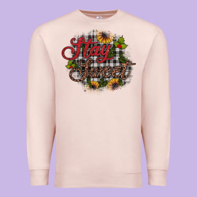 Stay Sweet Premium Sweatshirt Designed By Jahusdesignshop