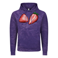 Cloud Purple strawberries Vintage Hoodie - BundleAndBundleShop
