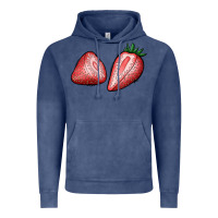 Vintage Denim strawberries Vintage Hoodie - BundleAndBundleShop