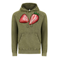 Vintage Olive strawberries Vintage Hoodie - BundleAndBundleShop