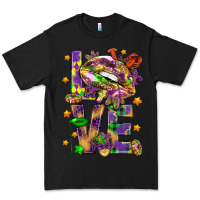 Black Mardi Gras love lips Premium Tee - HowdyJamesFarm