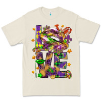 Bone Mardi Gras love lips Premium Tee - HowdyJamesFarm