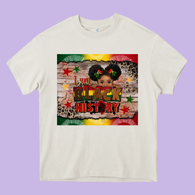 I Am Black History Heavy Core Tee Designed By Cowgirlartshop