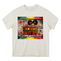 Cream i am black history Heavy Core Tee - CowGirlArtShop