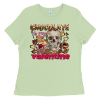Matcha Skull chocolate is my Valentine Ladies Tee - FaDigitalArtStudio