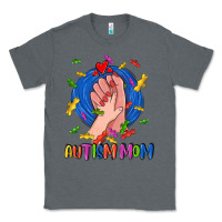 Charcoal Heather Autism Mom Classic Tee - CowGirlArtShop