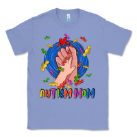 Colony Blue Autism Mom Classic Tee - CowGirlArtShop