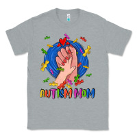 Heather Grey Autism Mom Classic Tee - CowGirlArtShop