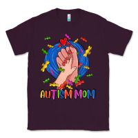 Plum Autism Mom Classic Tee - CowGirlArtShop