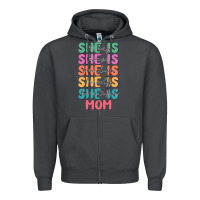 Smoke she is mom Zipper Hoodie - JahusDesignShop