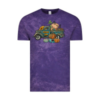 Cloud Purple western pumpkin farm truck Vintage Tee - RanaPortraitStore