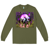 Army Green witch hand tumbler Long Sleeve Tee - BundleAndBundleShop