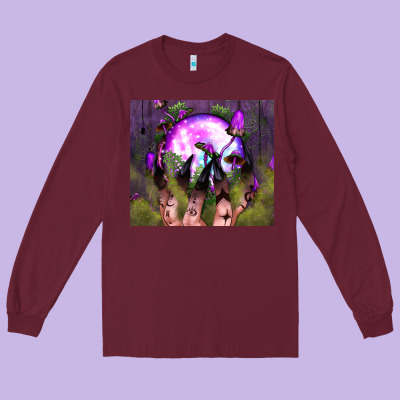 Witch Hand Tumbler Long Sleeve Tee Designed By Bundleandbundleshop