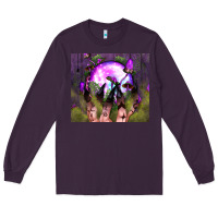 Plum witch hand tumbler Long Sleeve Tee - BundleAndBundleShop