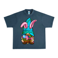 Midnight Navy Easter Wicker Basket Gnome Urban Heavy Tee - BundleAndBundleShop