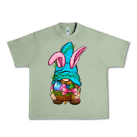 Oil Green Easter Wicker Basket Gnome Urban Heavy Tee - BundleAndBundleShop