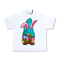 White Easter Wicker Basket Gnome Urban Heavy Tee - BundleAndBundleShop