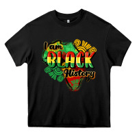 Black i am black history Heavy Core Tee - CowGirlArtShop